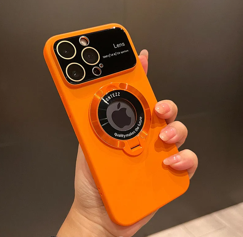 Pouzdro na iPhone MagSafe s integrovaným stojánkem a designem s velkým oknem